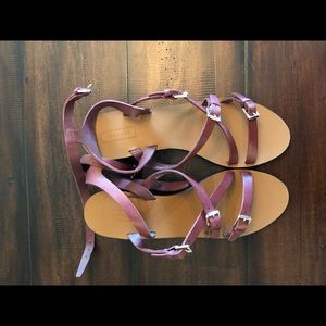 Topshop Shoes - NWT Topshop maroon buckle sandals Topshop Shoes - NWT Topshop maroon buckle sandals